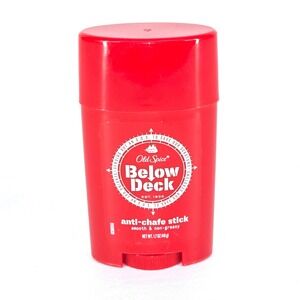 Old Spice Below Deck Anti-Chafe Stick 1.7 oz Fragrance Free Smooth Non-Greasy